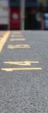 Close up of parking space